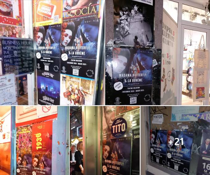 Ejemplos de carteles A3 en Madrid por www.carteles.madrid en Facebook