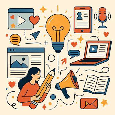 marketing de contenidos de diferentes tipos