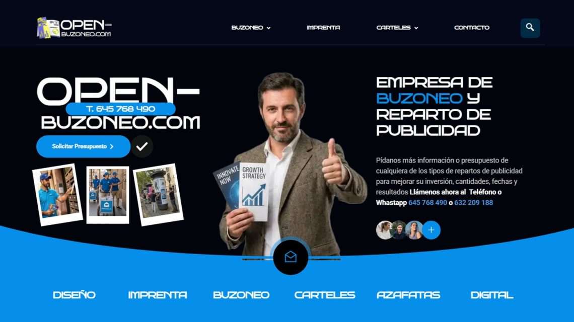 nuevo diseño web open buzoneo