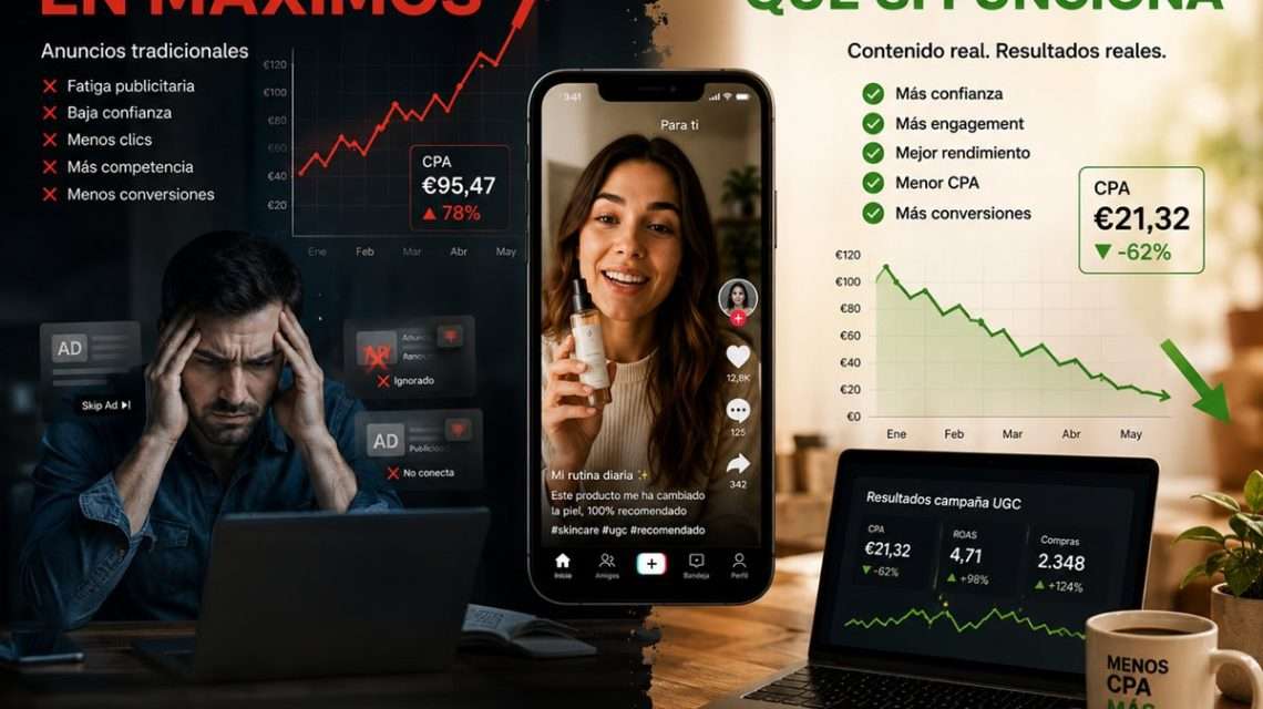 el UGC es la única palanca que las marcas pueden mover de forma autónoma para reducir su CPA de forma estructural y sostenida