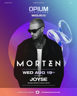deeejay morten en opium barcelona